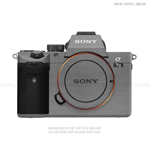 Dán Skin Máy Ảnh Sony Vân Da Xám | UVPT13