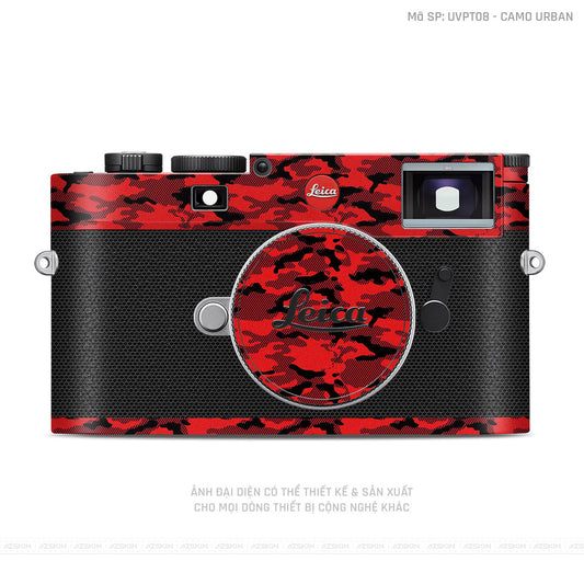 Dán Skin Máy Ảnh Leica Vân Nổi Camo Urban Đoe | UVPT08