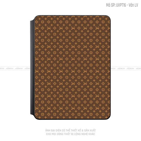 Dán Skin Magic Keyboard Vân Pattern LV Nâu | UVPT16