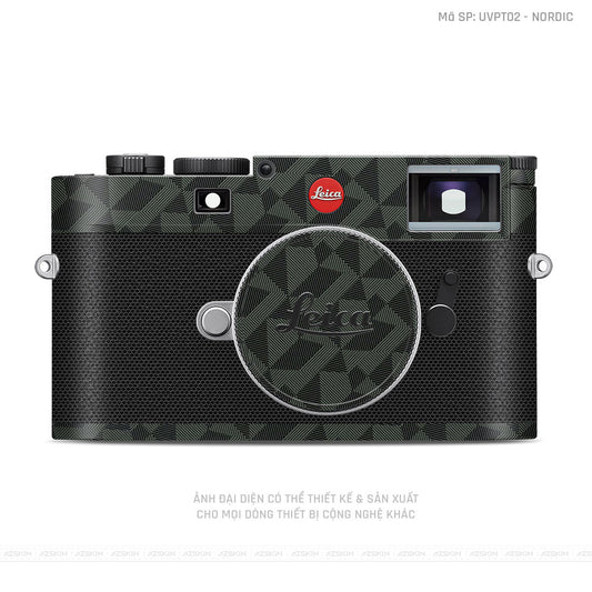 Dán Skin Máy Ảnh Leica Vân Nổi Nordic Xanh | UVPT02