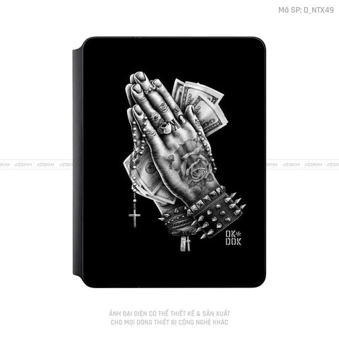 Dán Skin Magic Keyboard Hình Tattoo | D_NTX49