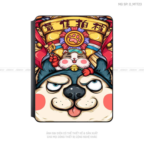 Dán Skin Magic Keyboard Hình Mèo Thần Tài | D_MTT23