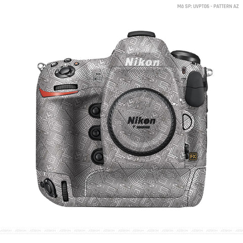 Dán Skin Máy Ảnh Nikon Vân Nổi Pattern AZ Trắng | UVPT06