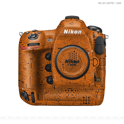 Dán Skin Máy Ảnh Nikon Vân Nổi Vi Mạch Cam | UVPT01