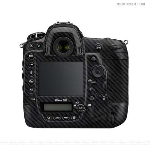 Dán Skin Máy Ảnh Nikon Vân Carbon Đen | AZFILM - CA01