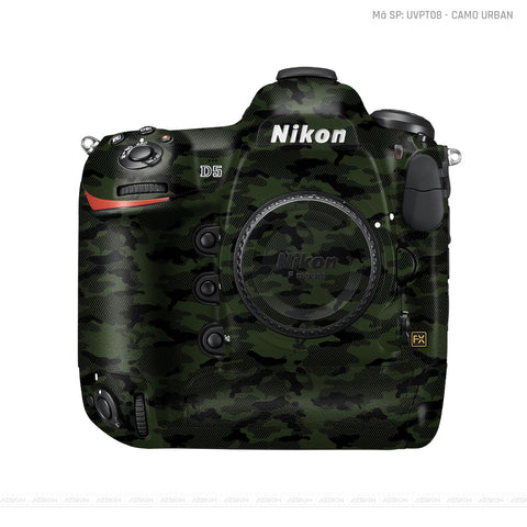 Dán Skin Máy Ảnh Nikon Vân Nổi Camo Urban Xanh | UVPT08