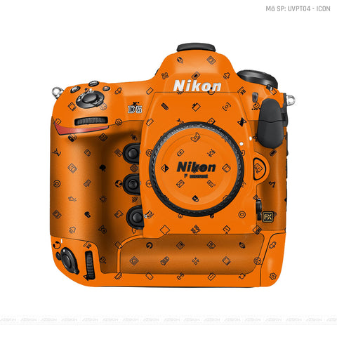 Dán Skin Máy Ảnh Nikon Vân Nổi Pattern Icon Cam | UVPT04