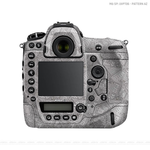 Dán Skin Máy Ảnh Nikon Vân Nổi Pattern AZ Trắng | UVPT06