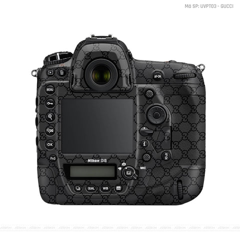 Dán Skin Máy Ảnh Nikon Vân Nổi Pattern Gucci Đen | UVPT03