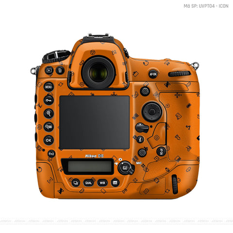 Dán Skin Máy Ảnh Nikon Vân Nổi Pattern Icon Cam | UVPT04