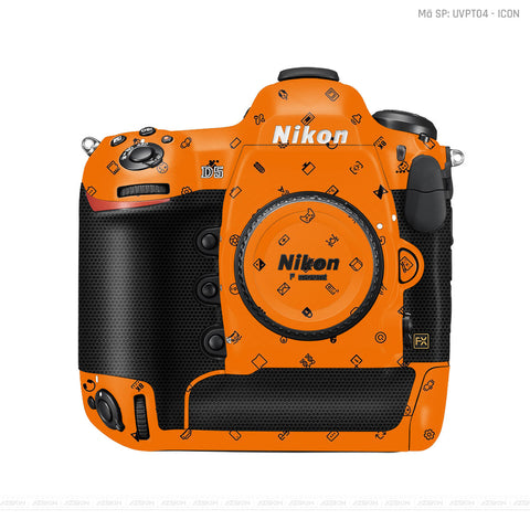 Dán Skin Máy Ảnh Nikon Vân Nổi Pattern Icon Cam | UVPT04