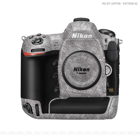 Dán Skin Máy Ảnh Nikon Vân Nổi Pattern AZ Trắng | UVPT06