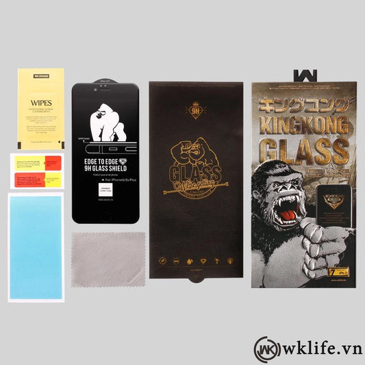 Kính Cường Lực 3D KingKong Hộp Sắt