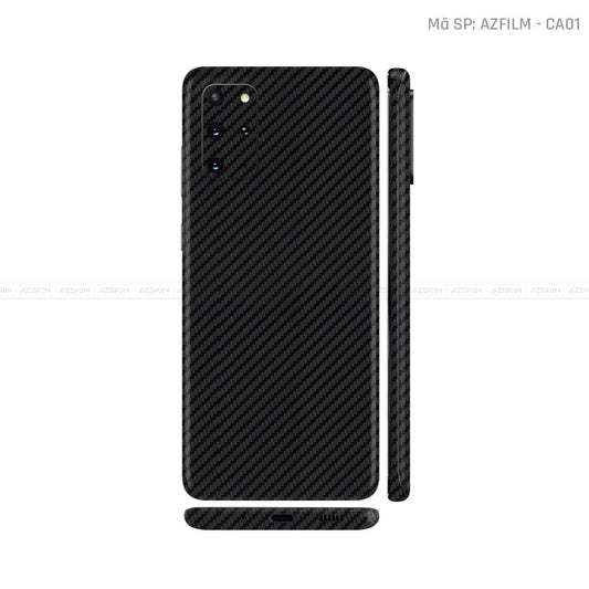 Dán Skin Galaxy S20 Series Màu Carbon Đen | CA01