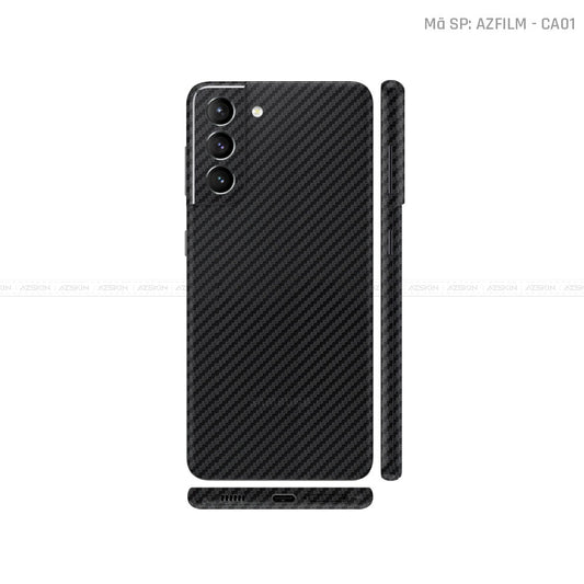Dán Skin Galaxy S21 Series Màu Carbon Đen | CA01