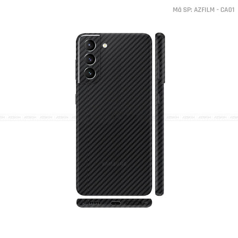 Dán Skin Galaxy S21 Series Màu Carbon Đen | CA01