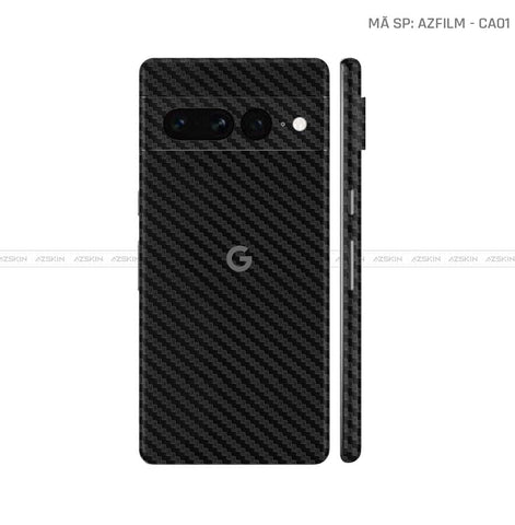 Dán Skin Google Pixel 8 Series Vân Carbon Đen | CA01