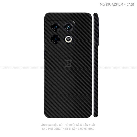 Dán Skin Oneplus 10 Series Vân Carbon Đen | CA01