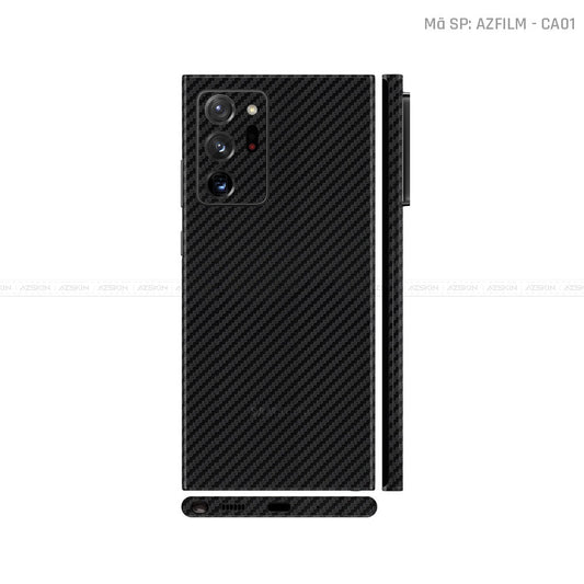 Dán Skin Galaxy Note 20 Series Vân Carbon Đen| CA01