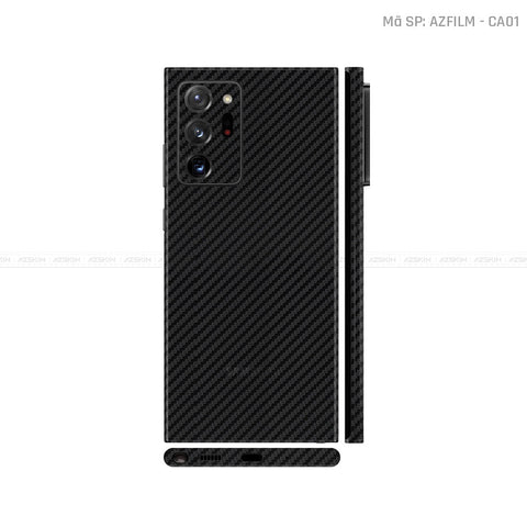 Dán Skin Galaxy Note 20 Series Vân Carbon Đen| CA01