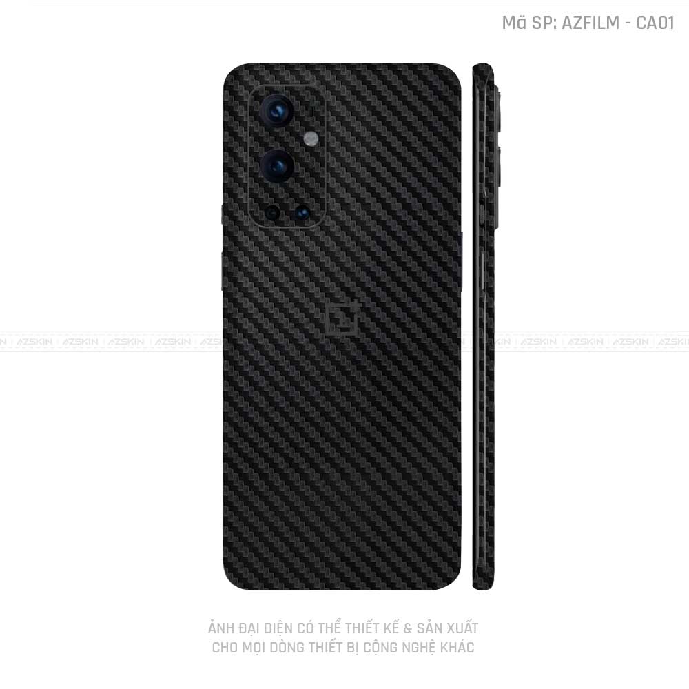 Dán Skin Oneplus 8/9 Series Vân Carbon Đen | CA01