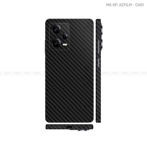 Dán Skin Xiaomi Redmi Note 12 Series Đổi Màu Đen Carbon | CA01