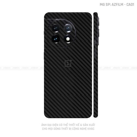 Dán Skin Oneplus Ace Series Vân Carbon Đen | CA01