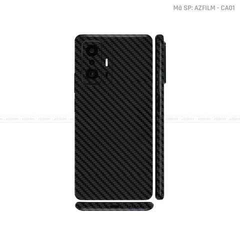 Dán Skin Xiaomi 11 Series Màu Đen Carbon | CA01