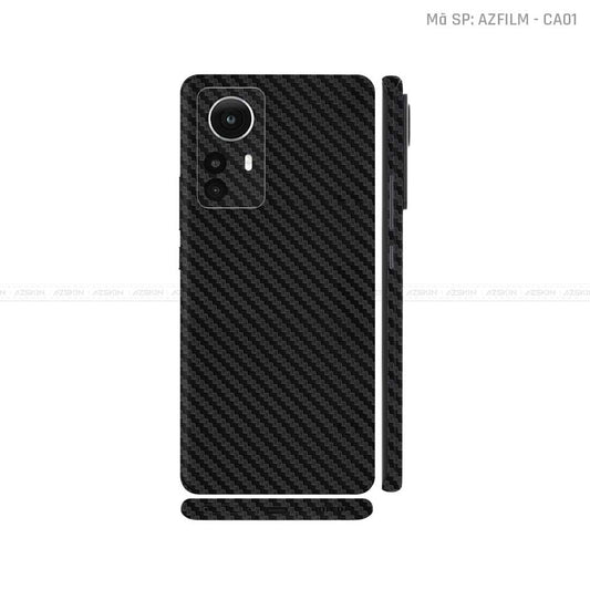 Dán Skin Xiaomi 12 Series Màu Carbon Đen | CA01