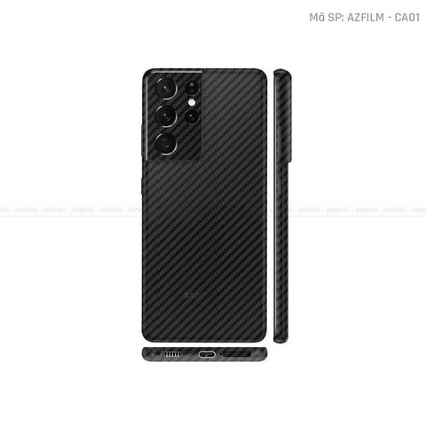 Dán Skin Galaxy S21 Series Màu Carbon Đen | CA01