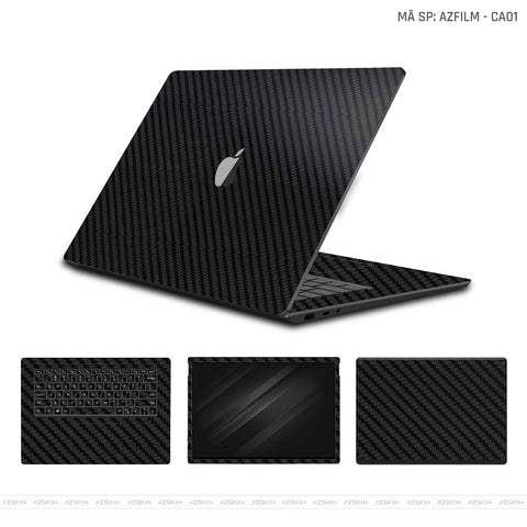 Dán Skin Macbook Vân Carbon Đen | AZFILM-CA01