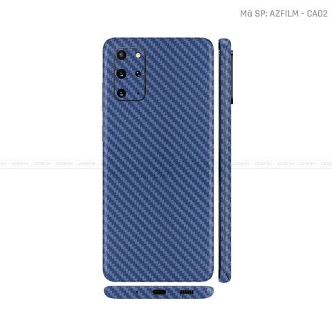 Dán Skin Galaxy S20 Series Màu Carbon Xanh | CA02