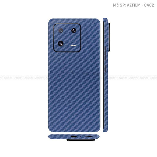 Dán Skin Xiaomi 14 Series Màu Carbon Xanh Vinyl | CA02