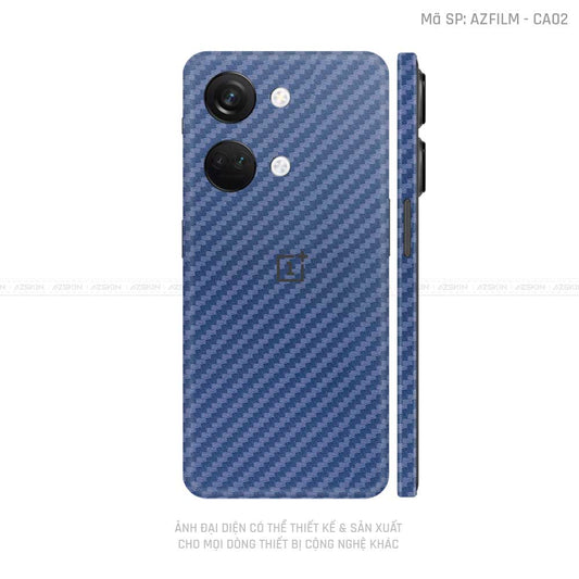Dán Skin Oneplus Nord Series Vân Carbon Xanh | CA02