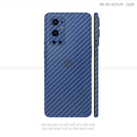 Dán Skin Oneplus 8/9 Series Vân Carbon Xanh | CA02