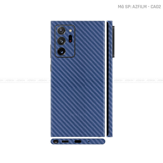 Dán Skin Galaxy Note 20 Series Vân Carbon Xanh | CA02