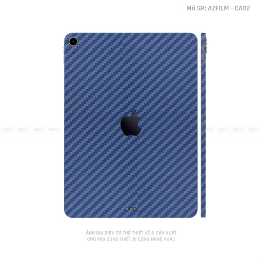 Dán Skin IPad Mini Series Vân Carbon Xanh | CA02