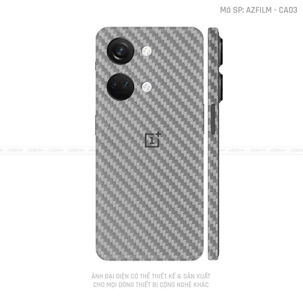 Dán Skin Oneplus Nord Series Vân Carbon Xám | CA03