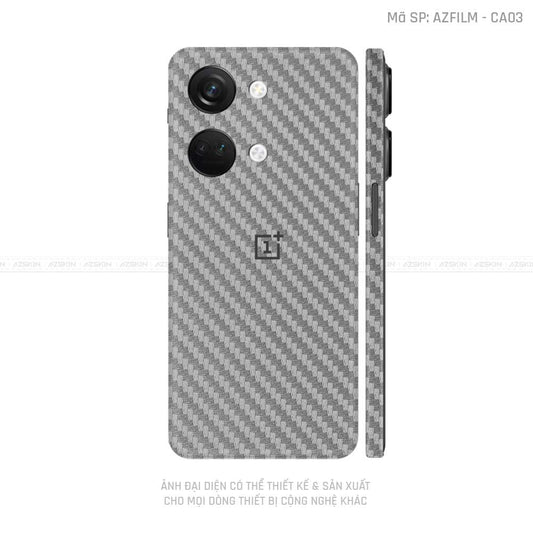 Dán Skin Oneplus Nord Series Vân Carbon Xám | CA03