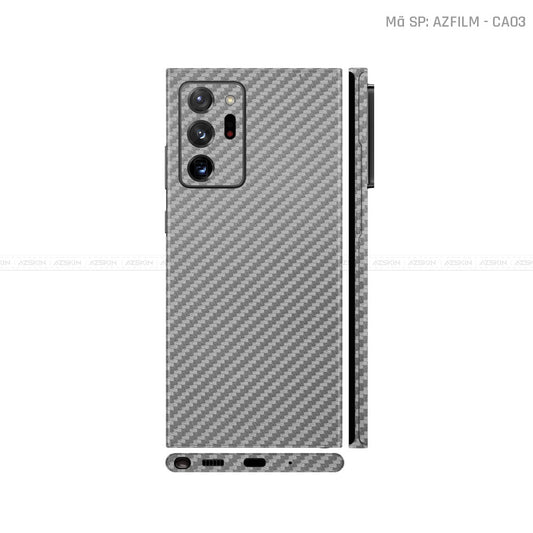 Dán Skin Galaxy Note 20 Series Vân Carbon Xám | CA03