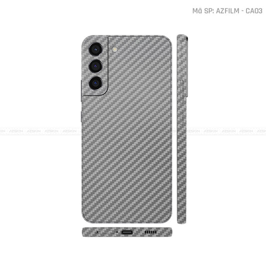 Dán Skin Galaxy S22 Series Vân Carbon Xám | CA03