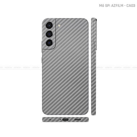 Dán Skin Galaxy S22 Series Vân Carbon Xám | CA03
