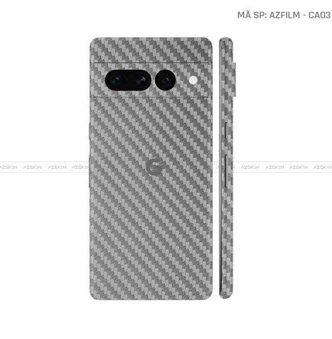 Dán Skin Google Pixel 8 Series Vân Carbon Xám | CA03