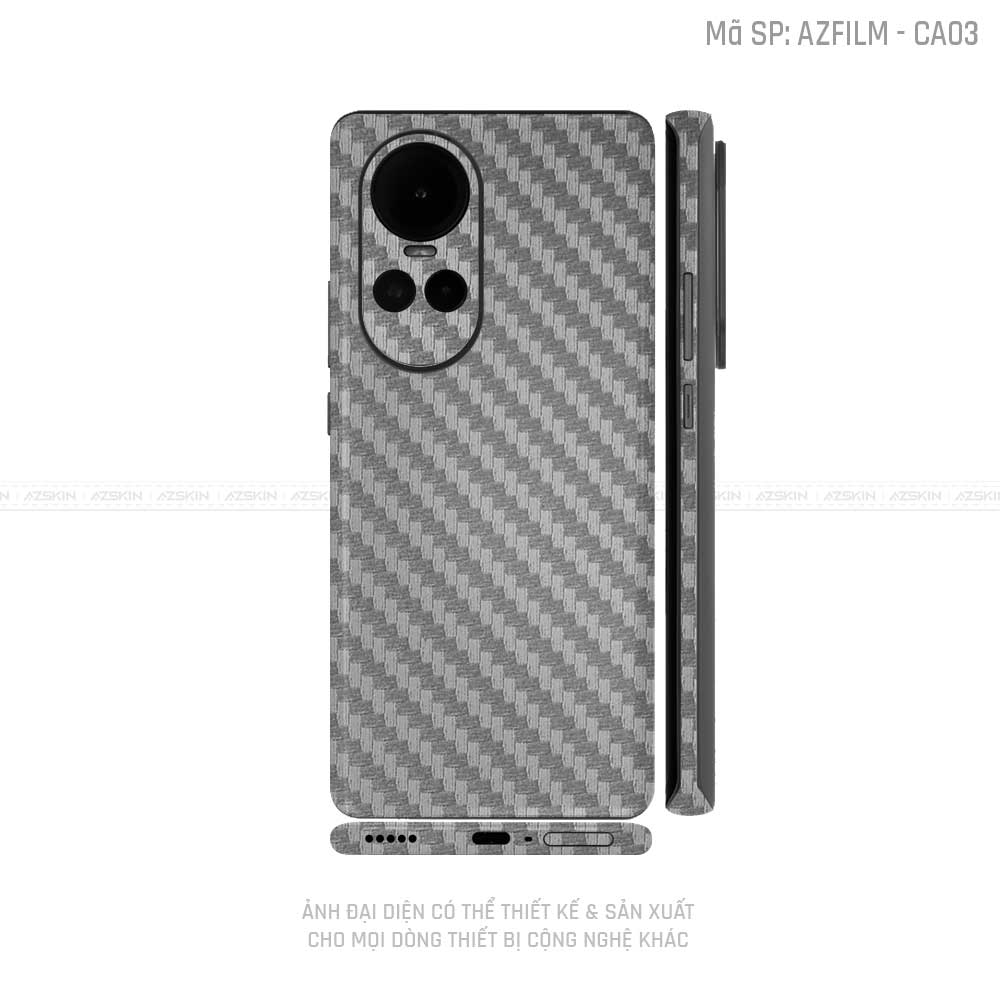 Dán Skin Điện Thoại OPPO Reno Series Vân Carbon Xám | CA03
