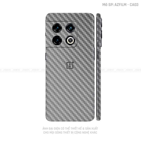 Dán Skin Oneplus 10 Series Vân Carbon Xám | CA03