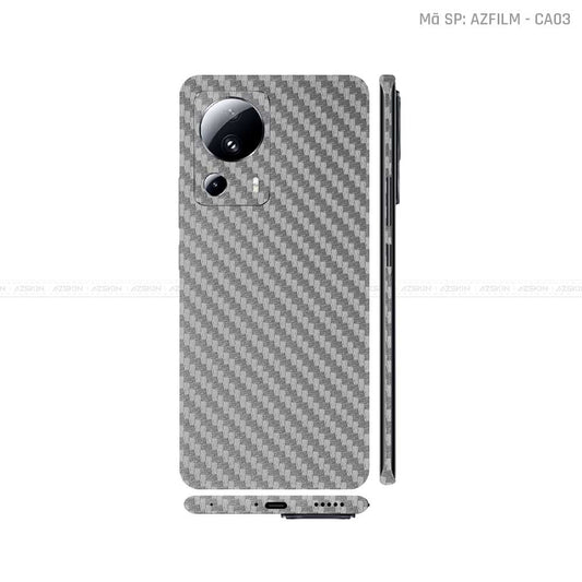 Dán Skin Xiaomi 13 Series Màu Carbon Xám | CA03