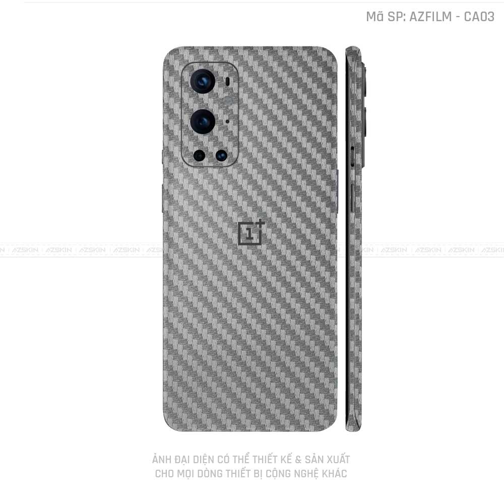 Dán Skin Oneplus 8/9 Series Vân Carbon Xám | CA03