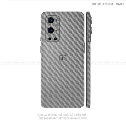 Dán Skin Oneplus 8/9 Series Vân Carbon Xám | CA03