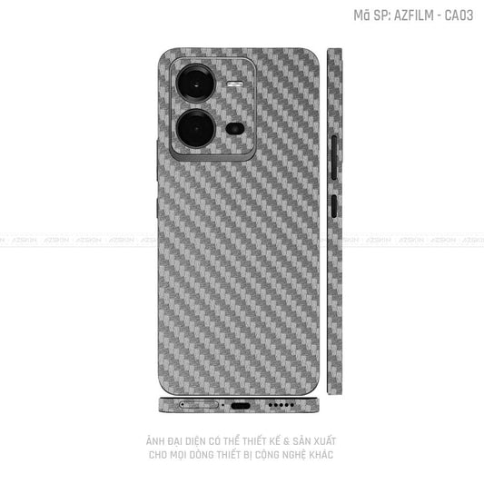 Dán Skin Vivo V Series Vân Carbon Xám | CA03