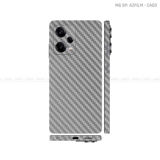 Dán Skin Xiaomi Redmi Note 12 Series Đổi Màu Xám Carbon | CA03